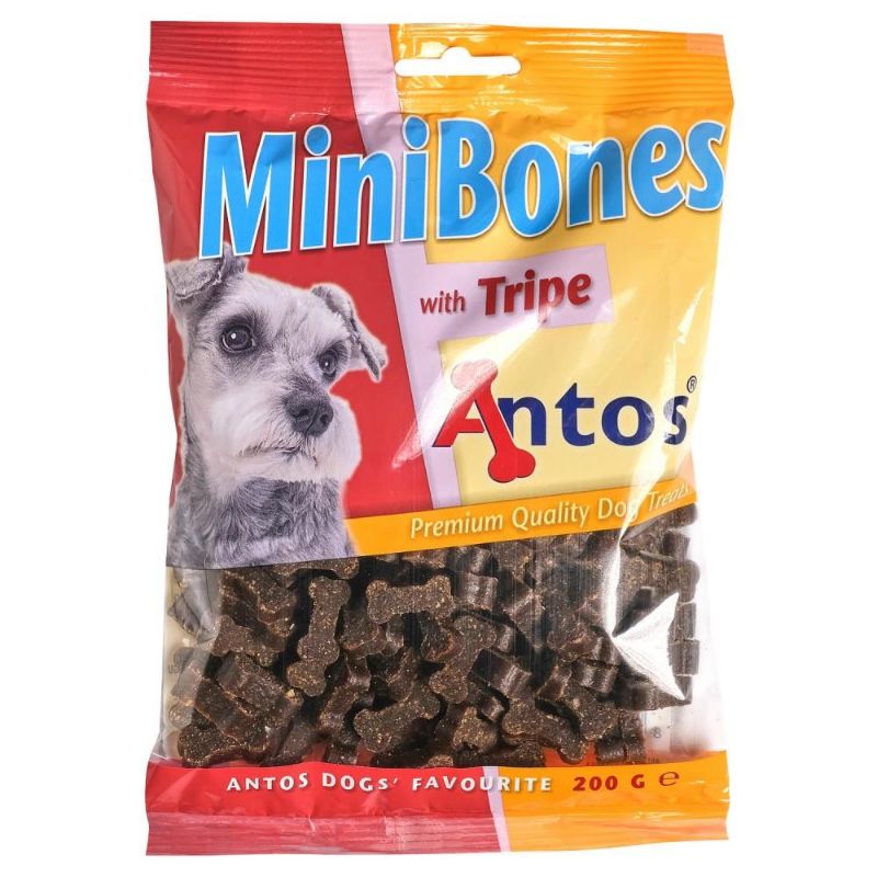 ANTOS Mini Bones Tripe maži kauliukai su žarnokais 200g (25)